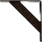 Ekena Millwork Traditional Steel Bracket, Antiqued Bronze 2"W x 10"D x 10"H BKTM02X10X10TRABZ - alternate 4